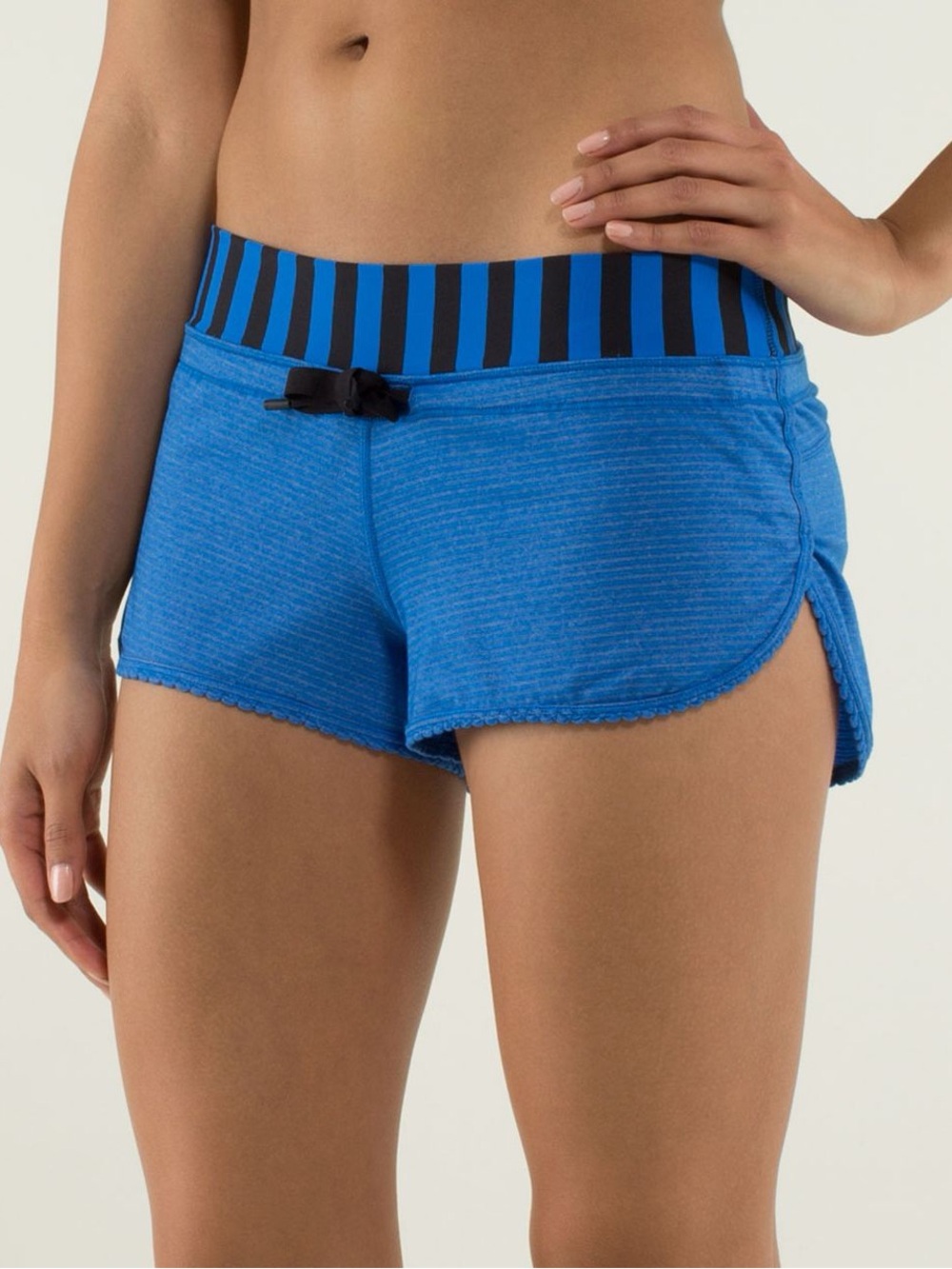 Lululemon Blue Bhakti Yoga Shorts Size 8 NWT